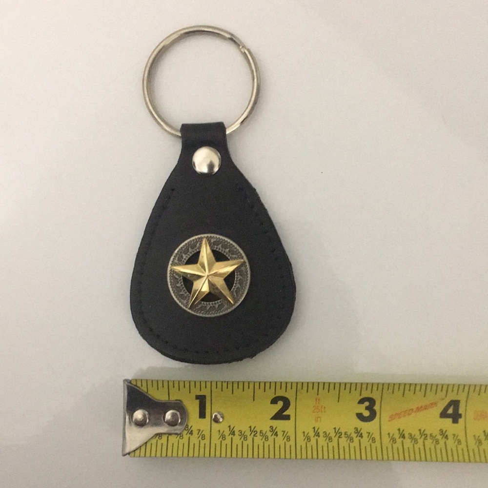 Tooled Leather Key Chain - Picture 6 of 6